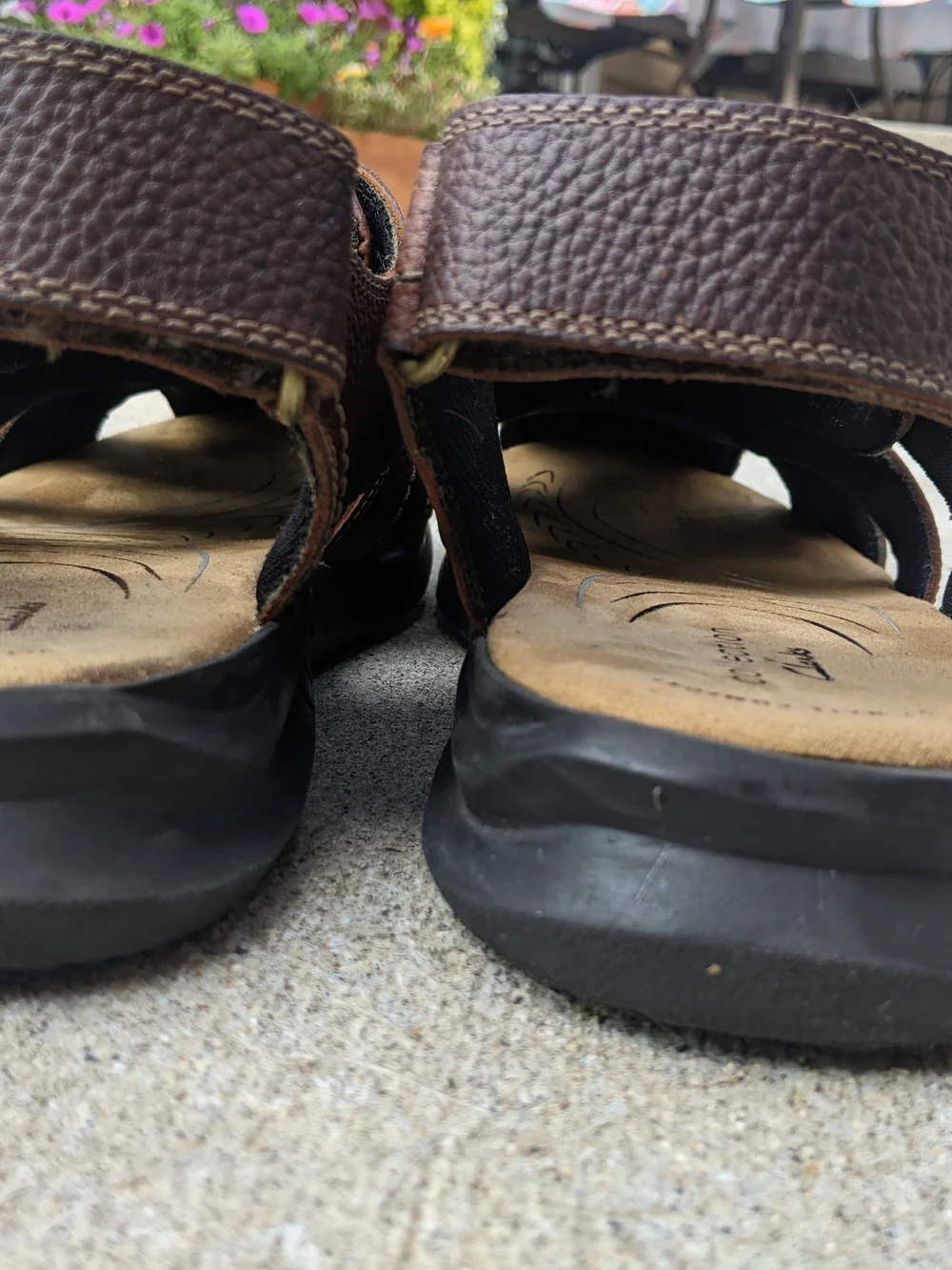 Clarks Brown Leather Men's Fisherman Sandals